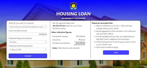 pag-ibig housing loan calculator|Virtual Pag.